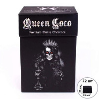 Уголь кокосовый Queen Coco 1кг (72 шт)